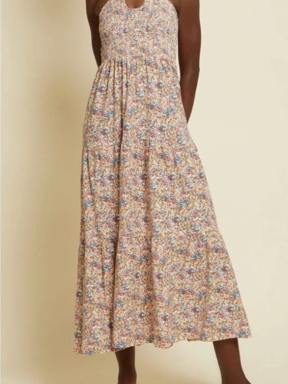 Nation Ltd Floral Halter Maxi Dress